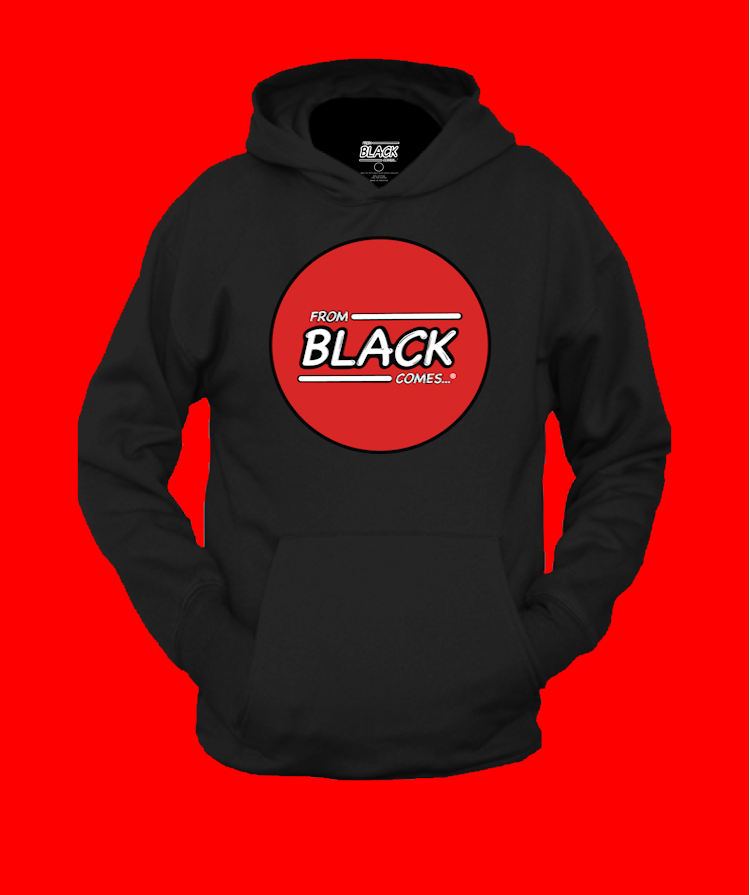 From Black Comes® Solid Red Circle Logo Branded Adult Pullover Hoodie