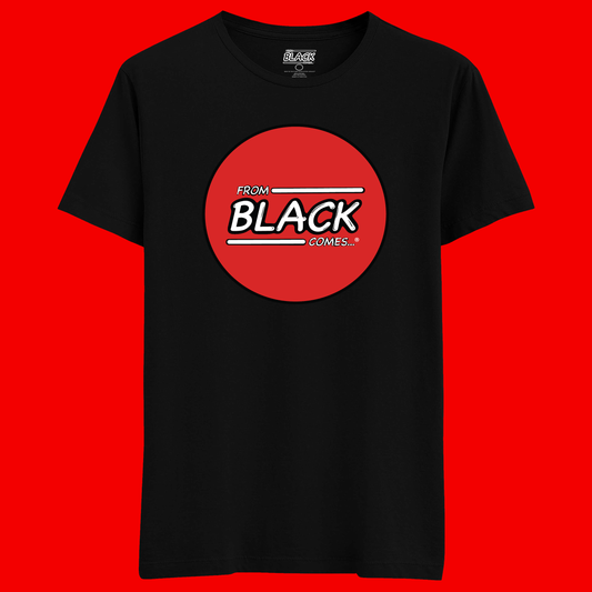 From Black Comes® Solid Red Circle Logo Adult T-Shirt