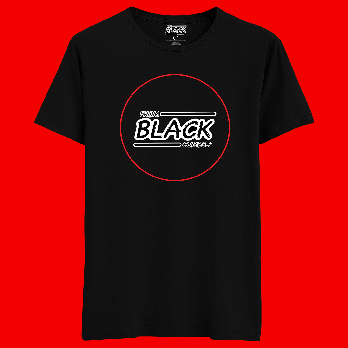 From Black Comes® Red Circle Logo Adult T-Shirt