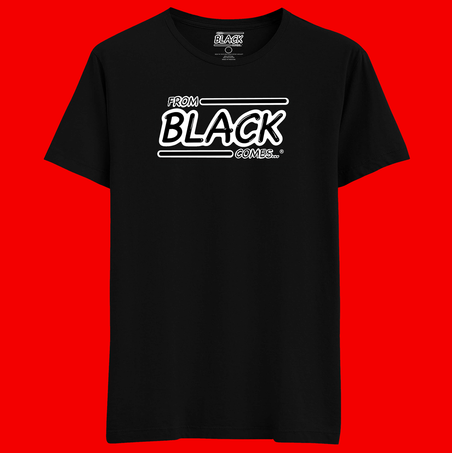 From Black Comes® B&W Logo Adult T-Shirt